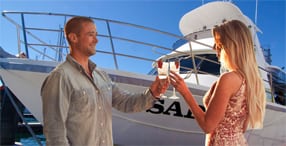 Enjoy A complimentary beverage as you board.
